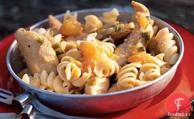 Pollo en Sartén de Naranja y Jengibre