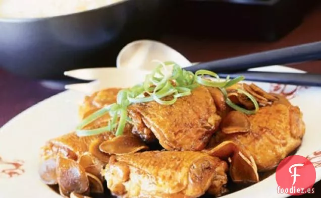 Pollo con Jengibre y azúcar de Roca (Bing Tong Gook Geung Gai)