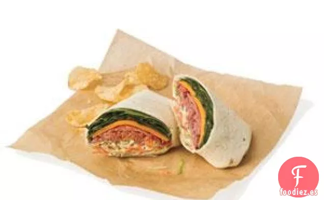 Envoltura De Carne Asada Con Ensalada De Rábano Picante