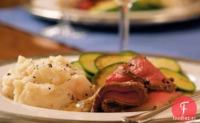 Carne Asada con Salsa de Rábano Picante y Mostaza