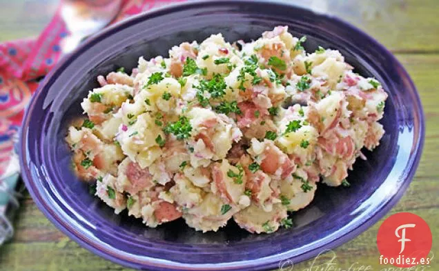 Ensalada de Patata Roja con Pinchos de Rábano Picante