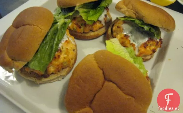 ¿Super Bowl O Fiesta Del Súper Martes? Servir Hamburguesas de Salmón