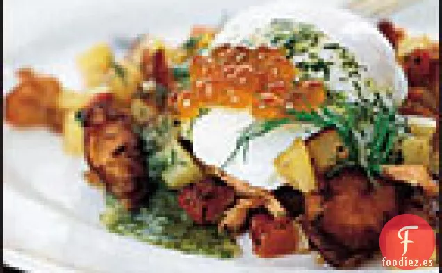 Hachís de Salmón Ahumado con Vinagreta de Eneldo