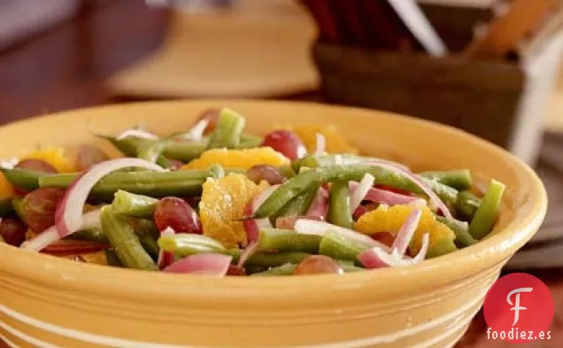 Ensalada de Frijoles Verdes de Halloween