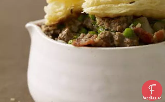 Potpies de Carne molida Sin maceta Con Corteza De Alcaravea y sal