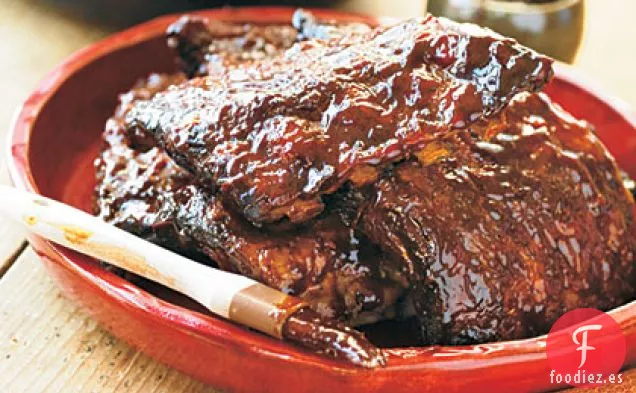Costillas Dorsales de Bebé Bourbon Bbq