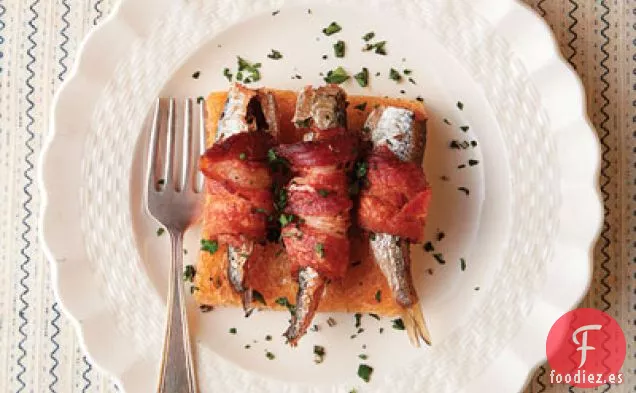 Sardinas envueltas en tocino