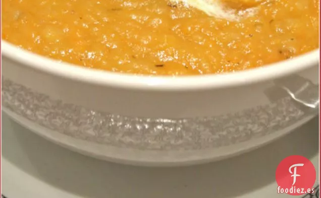 Sopa de Tubérculos Asados