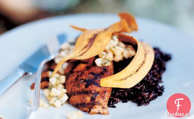 Pollo Glaseado con Salsa de Jícama