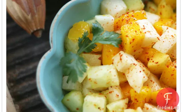 Ensalada De Mango, Jícama Y Pepino