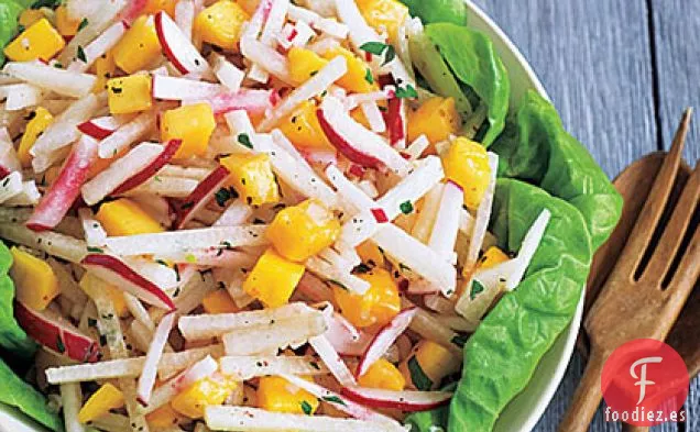 Ensalada de Jícama, Rábano y Mango