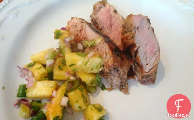 Solomillo De Cerdo Con Salsa De Piña