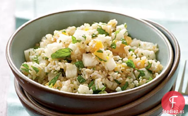 Ensalada de Trigo Bulgur Mentolado y Melocotón