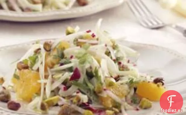 Ensalada De Hinojo Y Naranja Con Pistachos Tostados