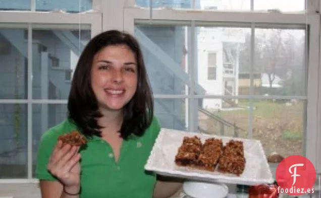 Barras Veganas de Crumble de Arándanos