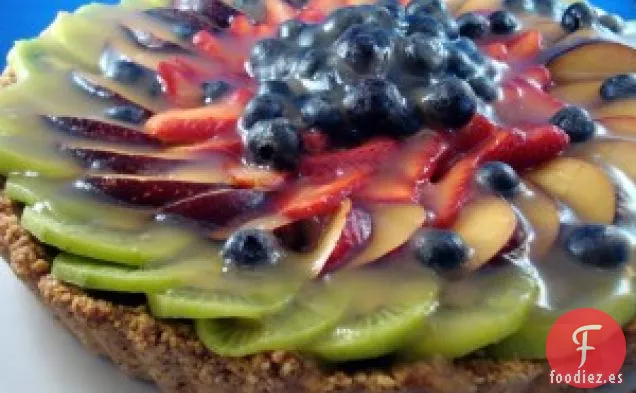 Tarta De Fruta Fresca Con Corteza De Almendra