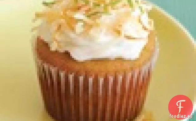 Cupcakes De Lima sin Granos Con Glaseado De Coco Vegano