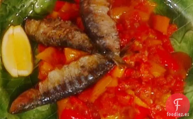 Sardinas a la Parrilla con Peperonata