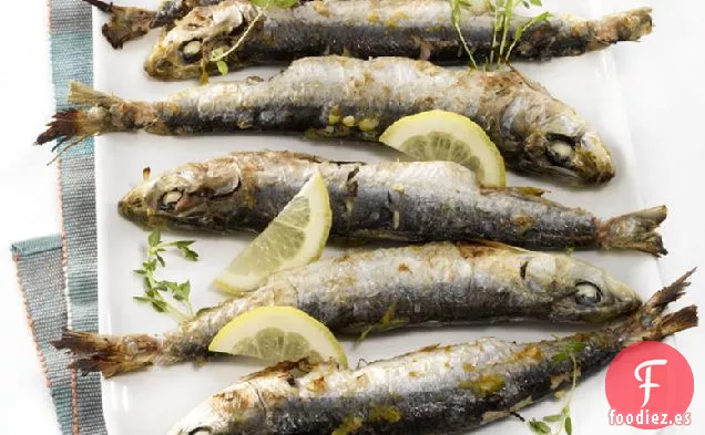 Sardinas a la Parrilla de estilo mediterráneo