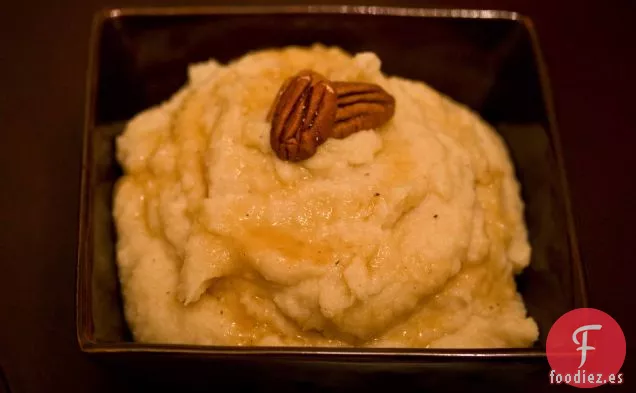 Chirivía Asada Con Batidor Y Puré De Manzana