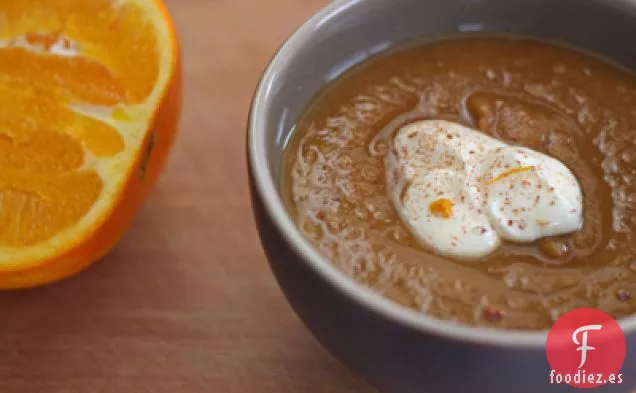 Sopa De Castañas, Chirivías Y Naranjas
