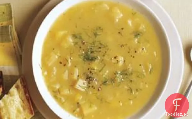 Sopa De Chirivía E Hinojo Con Eneldo
