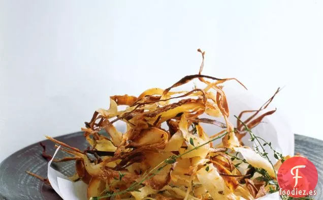 Tiras De Chirivía De Tomillo Limón Y Queso Parmesano