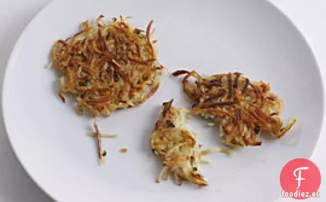 Tortitas De Chirivía, Patata Y Cebolleta