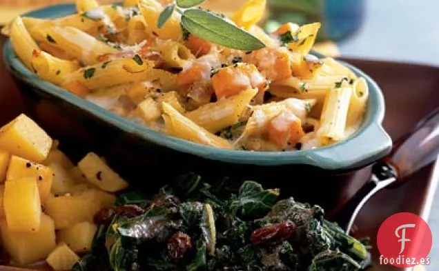 Pasta al Horno de Calabaza y Chirivía