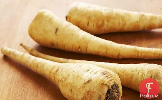 Latkes de Miel, Jengibre, Zanahoria y Chirivía con Crema Fresca