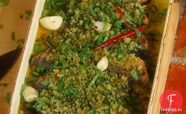 Pescado marinado con Vinagre y Menta: Pesciolini en Copete