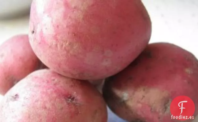 Patatas Rojas Rellenas de Gorgonzola y Tocino