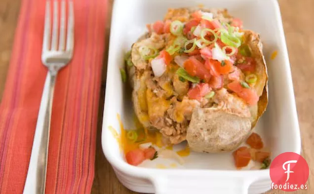 Patata Tex-mex al horno dos veces