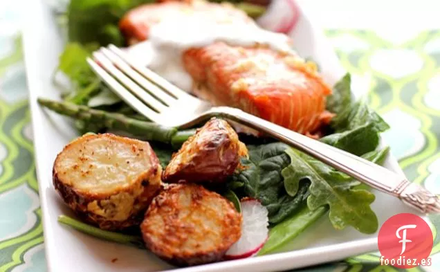 Salmón al Horno con Chalota de Limón