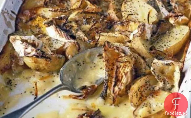 Patatas Nuevas Al Horno Con Semillas De Camembert Y Amapola
