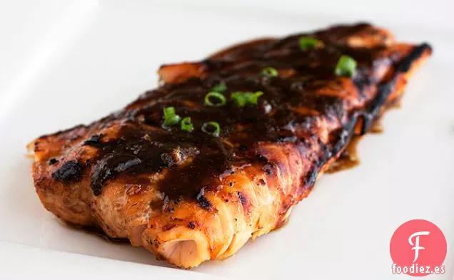 Salmón de soja y jengibre