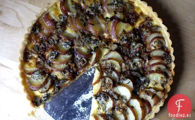 Tarta De Queso Azul Y Patata Roja