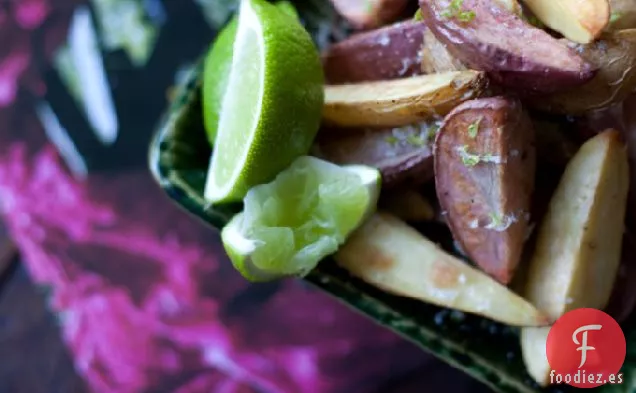 Papas Fritas Al Horno Con Pimienta Negra Y Lima