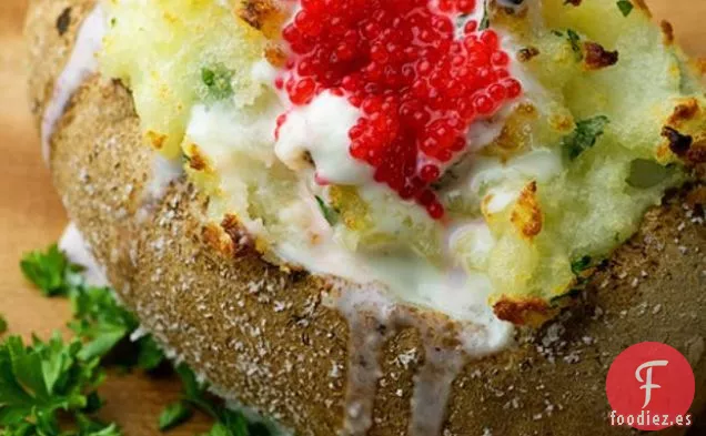 Patatas Al Horno Con Caviar