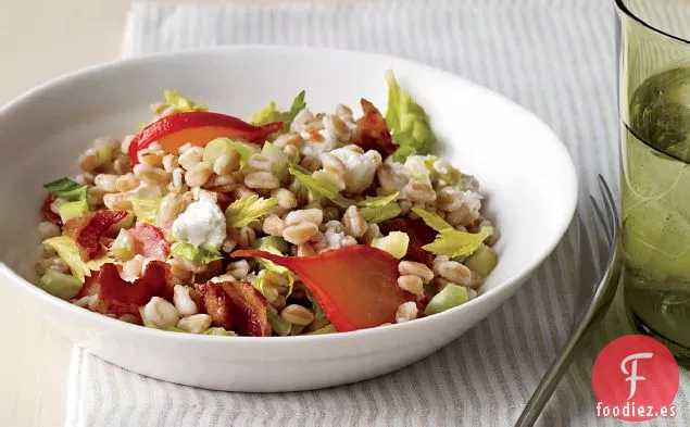 Ensalada de Farro Caliente con Rábanos Estofados