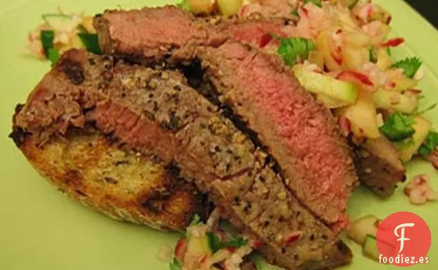 Bistec Con Salsa De Rábano