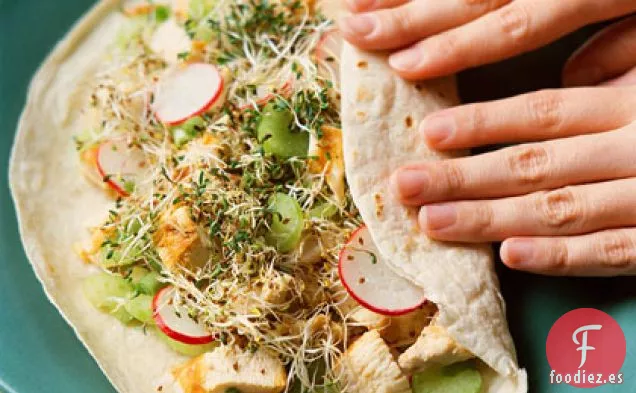 Sándwiches de Ensalada de Pollo Asiático