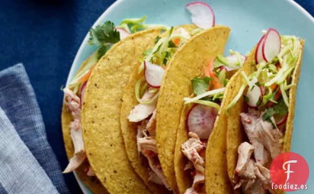 Tacos de Pollo Adobo y Lima