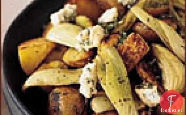 Tubérculos con Gorgonzola