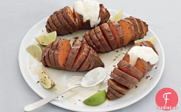 Receta de Batatas Hasselback