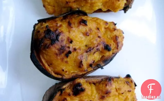 Papas Dulces Horneadas con Chipotle, Naranja y Arce Dos Veces