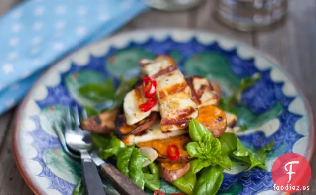 Ensalada De Camote Y Halloumi