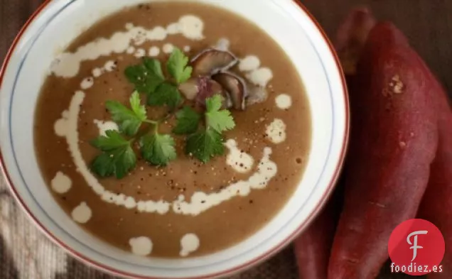 Sopa Japonesa De Castañas Y Batatas