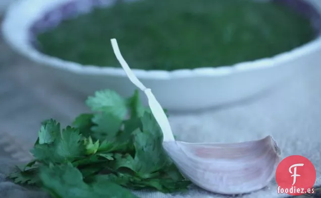 Salmón Harissa Verde a la Parrilla