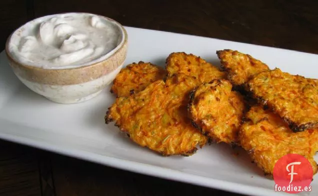 Patatas Fritas Con Queso Y Boniato Con Salsa De Yogur Ahumado